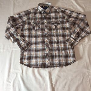 George Roth Los Angeles Men’s Plaid Shirt XL